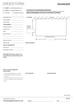 Ultralite500 Order Form