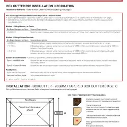 Ultraroof Box Gutter Installation Leaflet