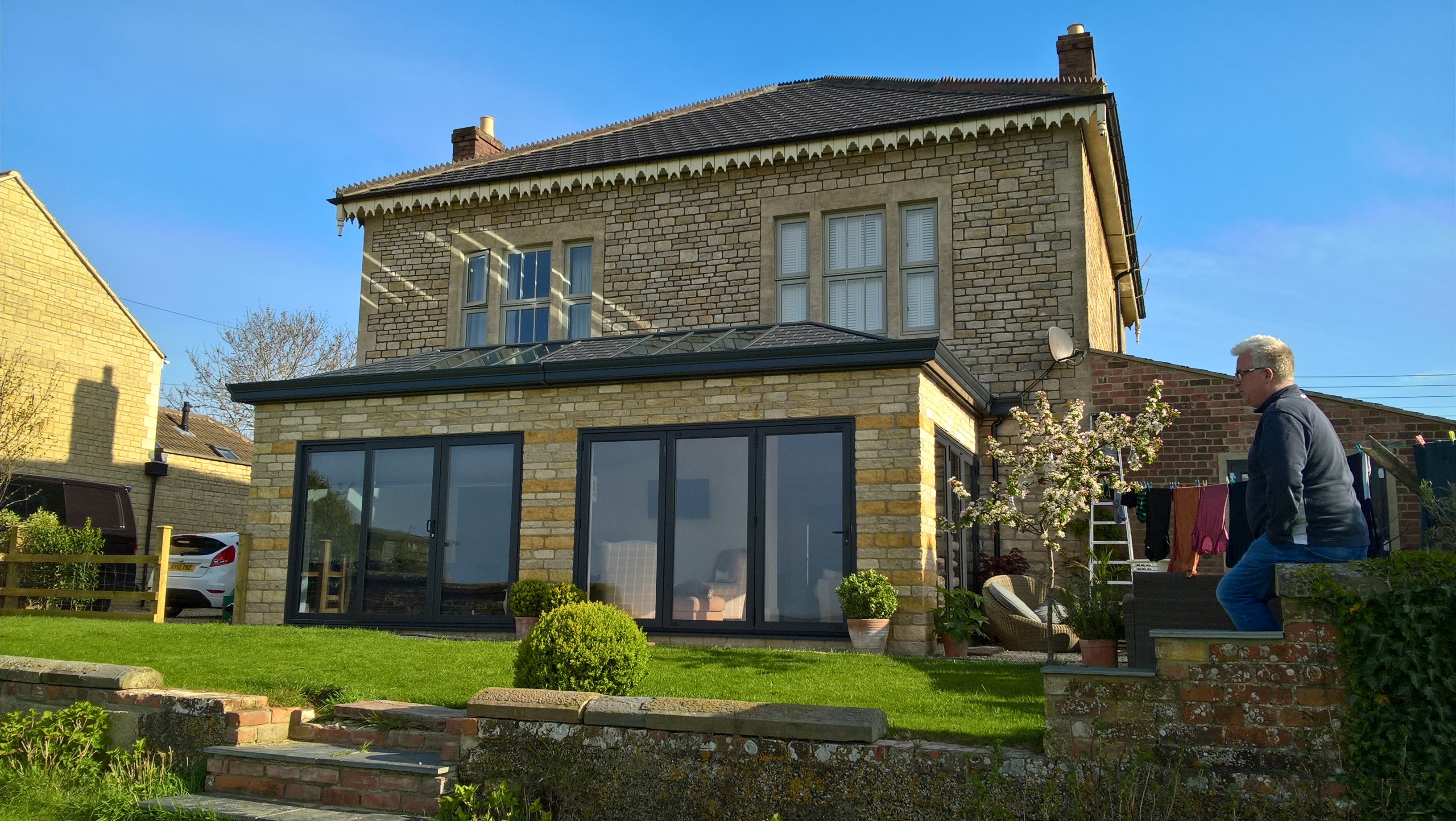 House Extension With Tiled Consevatory Roof
