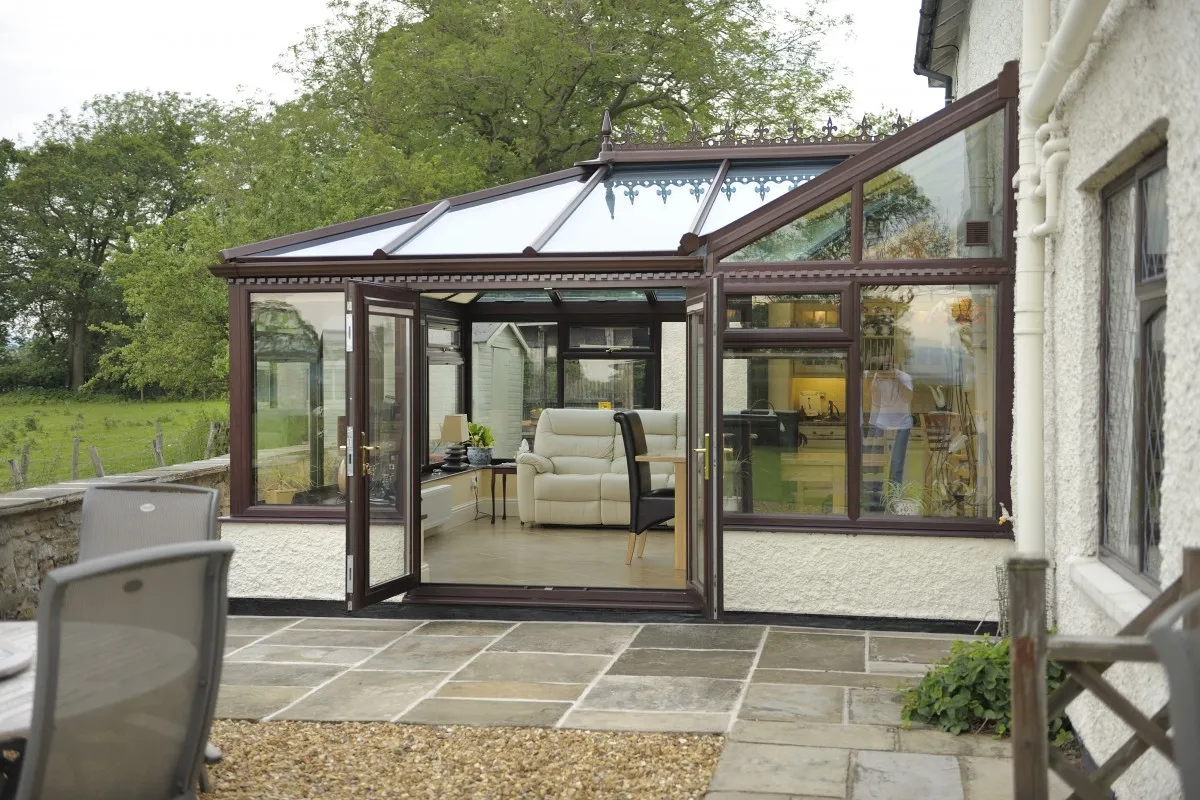 P-Shape Glass Conservatory Roof