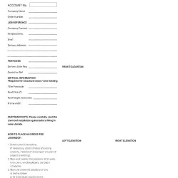 Livinroof Order Form