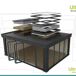 Ultrasky Flat Skylight Exploded View