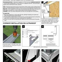 Ultraroof Cornice Installation Leaflet