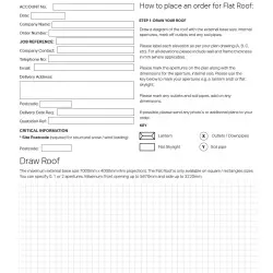 Flat Roof Order Form