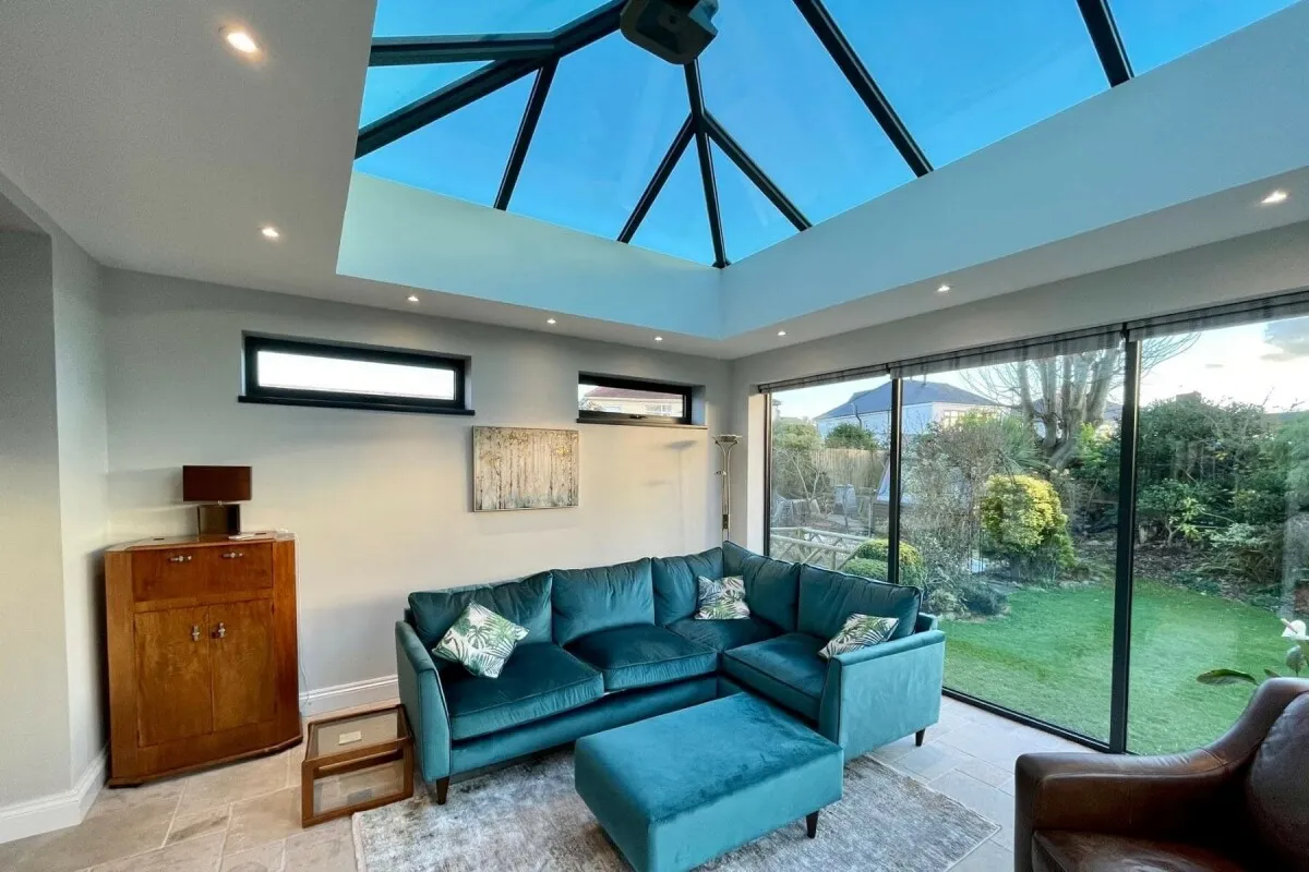 Glass Roof Extension Internal