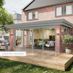 Extended Soffit - Curved Cornice