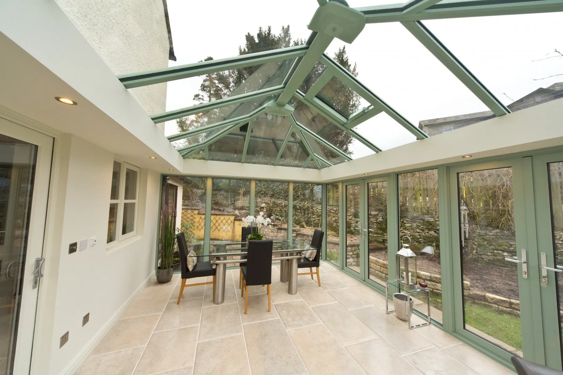 Georgian Conservatory With Glass Roof