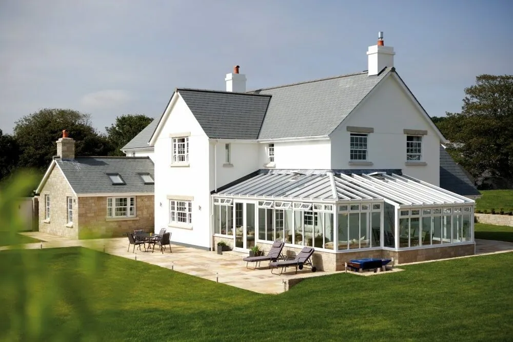 white ultraframe conservatory