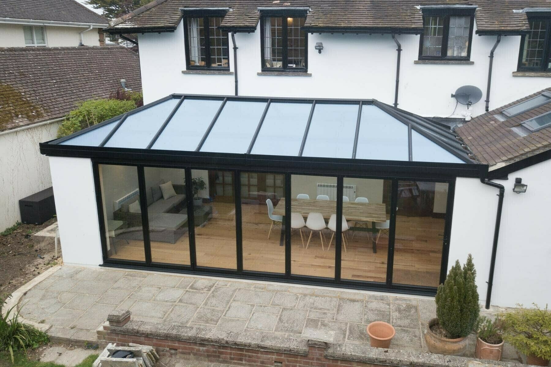 energy efficient glazed extension