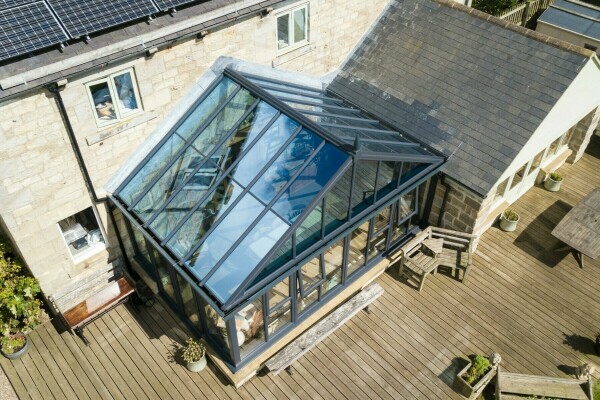 glass roof conservatory design