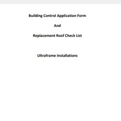 Stroma Building Control Application Form