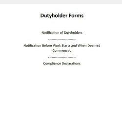 Stroma Building Control Duty Holder Forms