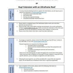 Stroma Building Control Traditional & hup! Extension Process Sheet