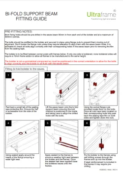 Bi-Fold Support Eaves Beam Installation Guide