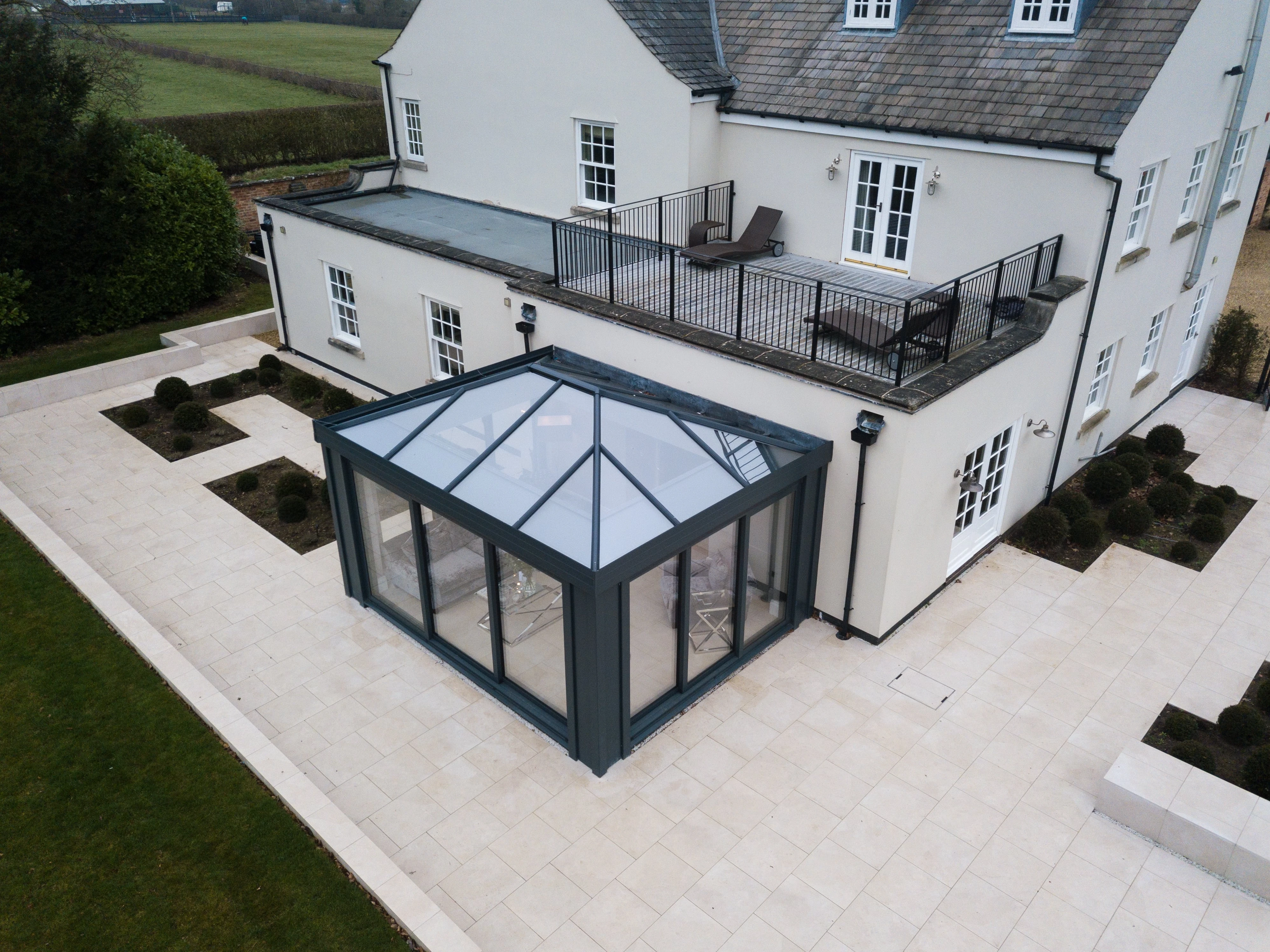 outside of glass orangery