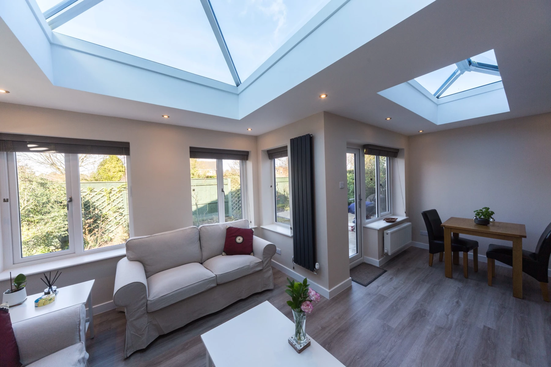 l shaped small orangery