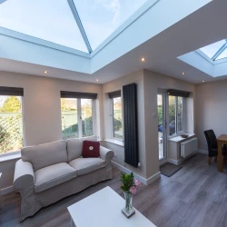 l shaped small orangery