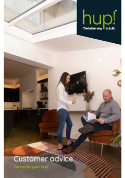 hup! customer advice leaflet