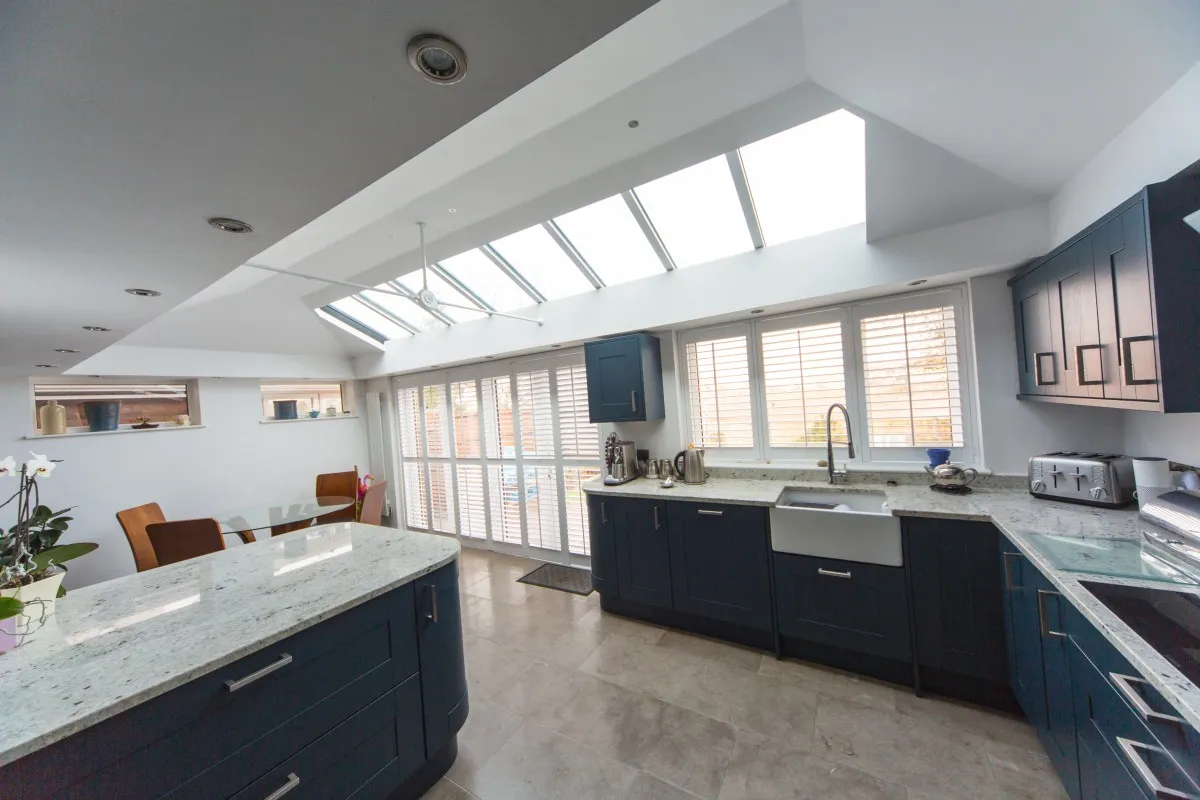 Solid Roof Kitchen Extension