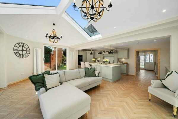 From a tired old conservatory to a bright, modern family hup!