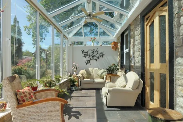 White  Conservatory Roof